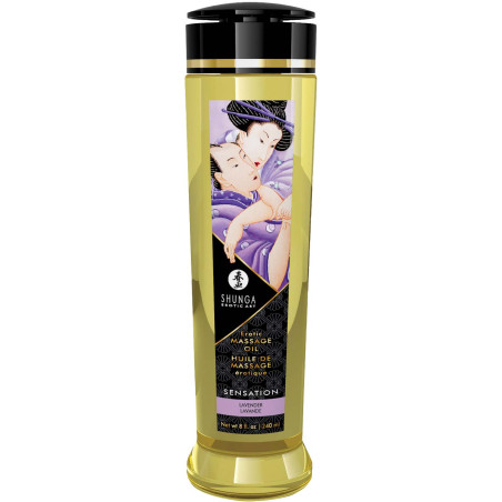 Huile massage SHUNGA 240ml lavande