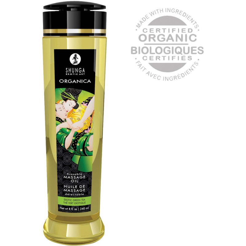 Huile massage SHUNGA 240ml thé vert