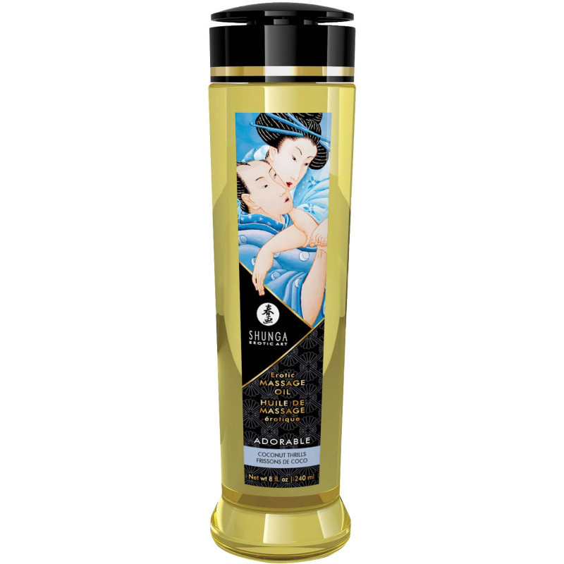 Huile massage SHUNGA 240ml noix de coco