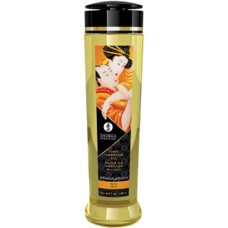 Huile massage SHUNGA 240ml pêche