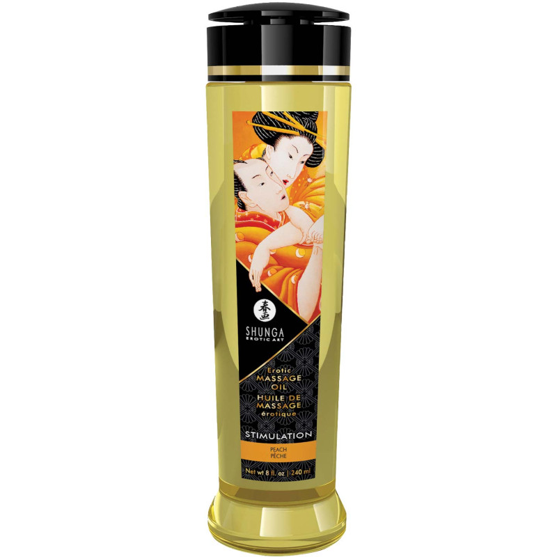 Huile massage SHUNGA 240ml pêche