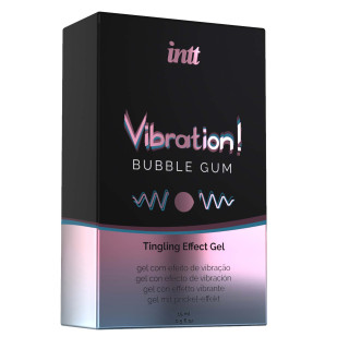 Gel effet vibrations BUBBLE GUM 15ml packaging