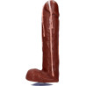 Savon pénis avec sperme Dicky Marron 18cm
