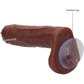 Savon pénis avec sperme Dicky Marron 18cm