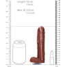 Savon pénis avec sperme Dicky Marron 18cm