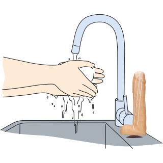 Savon pénis avec sperme Dicky Chair 18cm