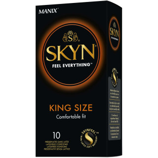 10 préservatifs sans latex Skyn King Size MANIX