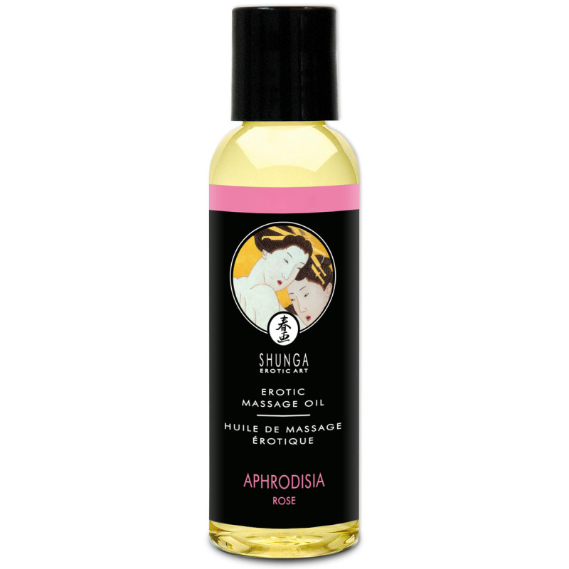 Huile massage SHUNGA 60ml rose