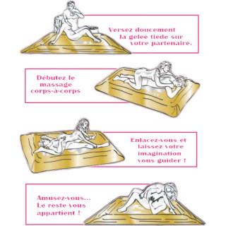 Gelée de massage érotique Fraise Champagne