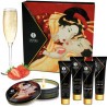 Ensemble Secrets de Geisha fraise-champagne