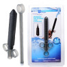 Seringue en silicone noir Ribbed Lube Launcher