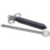 Seringue en silicone noir Ribbed Lube Launcher