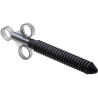 Seringue en silicone noir Ribbed Lube Launcher