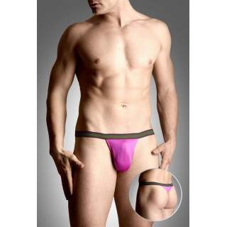 String homme rose ceinture rayée M-L
