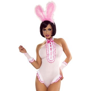 Body Bunny costume lapin coquin 4 pièces S-M