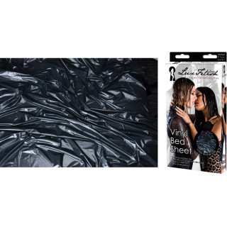 Drap vinyl noir imperméable 180x220cm