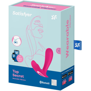 Stimulateur connecté Top Secret 2 en 1 rechargeable rose
