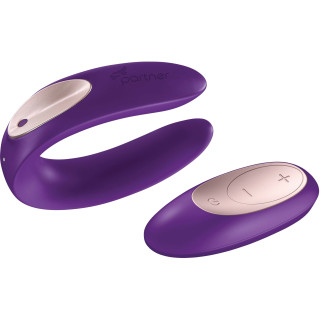 Stimulateur couple SATISFYER Partner Plus violet télécommande