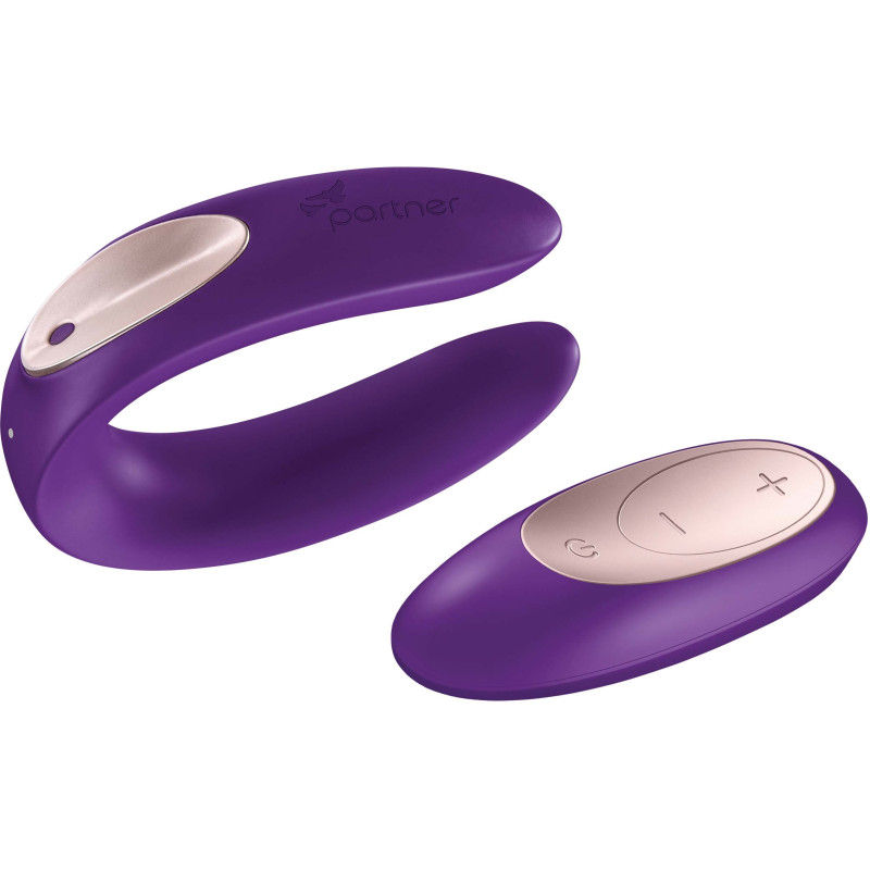 Stimulateur couple SATISFYER Partner Plus violet télécommande
