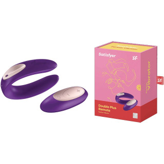 Stimulateur couple SATISFYER Partner Plus violet télécommande