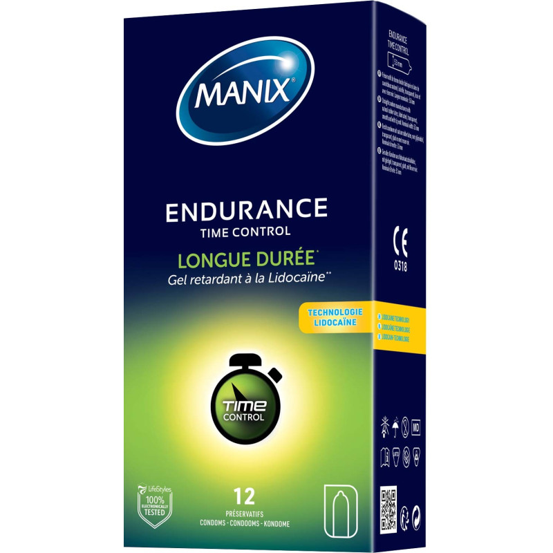 Préservatifs MANIX Endurance Time Control x12