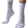 Chaussettes blanches Big Dick Club liseré noir 43-46