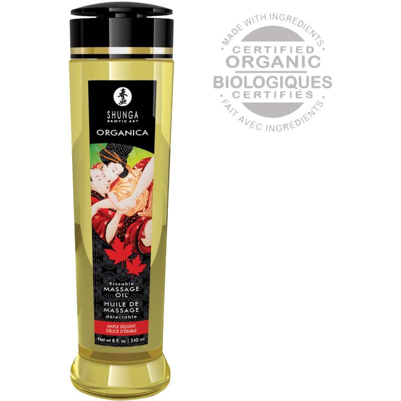 Huile massage SHUNGA 240ml Délice d'Érable