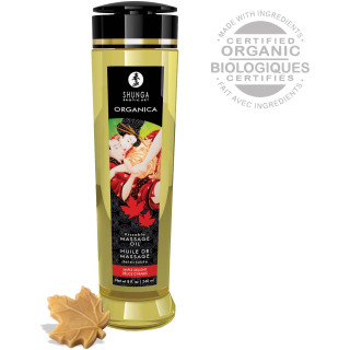 Huile massage SHUNGA 240ml Délice d'Érable