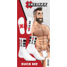 Chaussettes blanches "Suck Me" 39-45 emballage