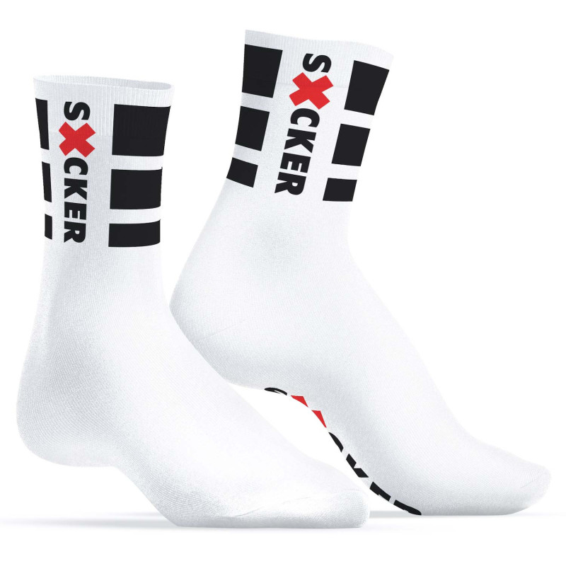 Chaussettes blanches "Sucker" 39-45