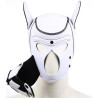 Cagoule de chien PUPPY FOX Néoprène noir-blanc museau ouvert