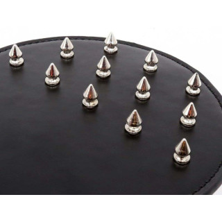 Paddle avec pointes métal 30x15cm noir gros plan sur pointes