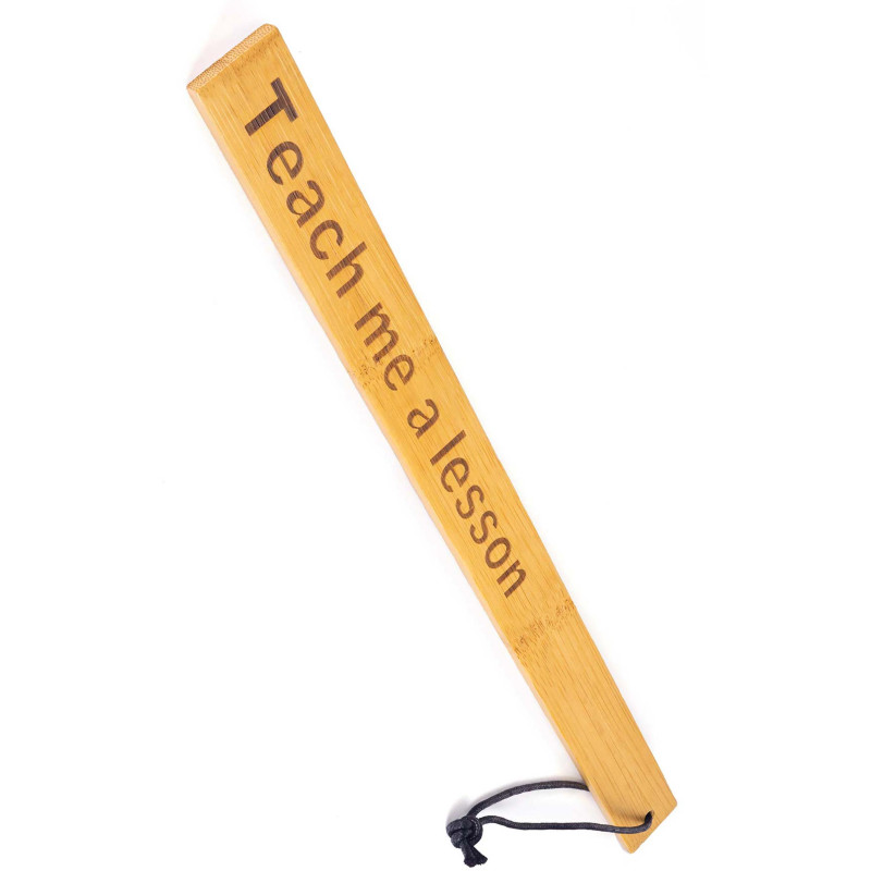 Paddle en bambou "Teach me a lesson"