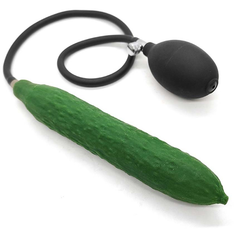 Gode gonflable concombre 18xØ3,5cm