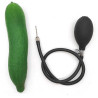 Gode gonflable concombre 18xØ3,5cm gonflé