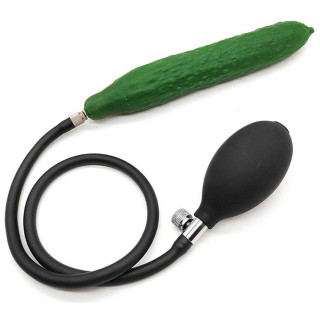 Gode gonflable concombre 18xØ3,5cm dégonflé