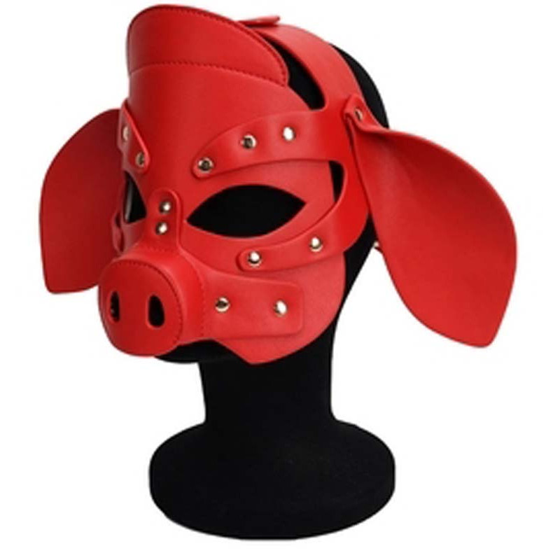 Cagoule tête de cochon Pig Grox rouge