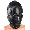 Cagoule BDSM avec baillon Full Hood noire