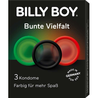 3 x Préservatifs BILLY BOY colorés
