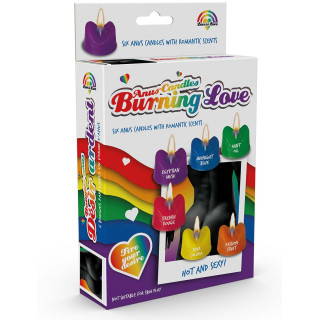 6 bougies anus rainbow Burning Love
