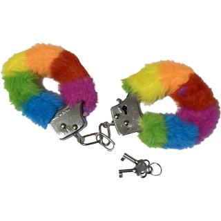 Menottes fourrure Rainbow