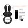 RabbitRing - Anneau Vibrant lapin noir caractéristiques