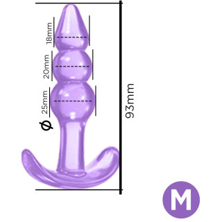 Starter plug anal jelly violet M dimensions