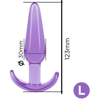 Perfect plug anal jelly violet L dimensions