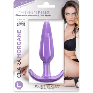 Perfect plug anal jelly violet L dans son emballage