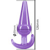 BigOne plug anal jelly violet XL dimensions