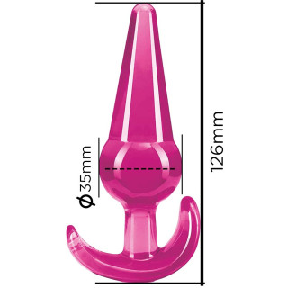 BigOne plug anal jelly rose XL dimensions