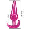 BigOne plug anal jelly rose XL dimensions
