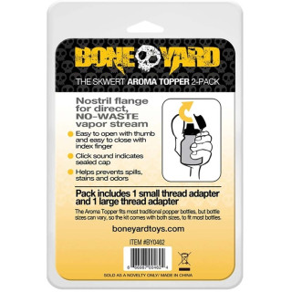 Bouchon pour Poppers Aroma Topper x2 dos de l'emballage