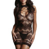 Robe sexy Criss Cross neck noir S-XL